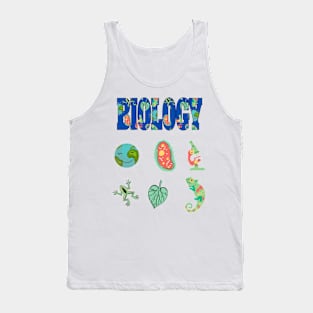 Biology Stickers Tank Top